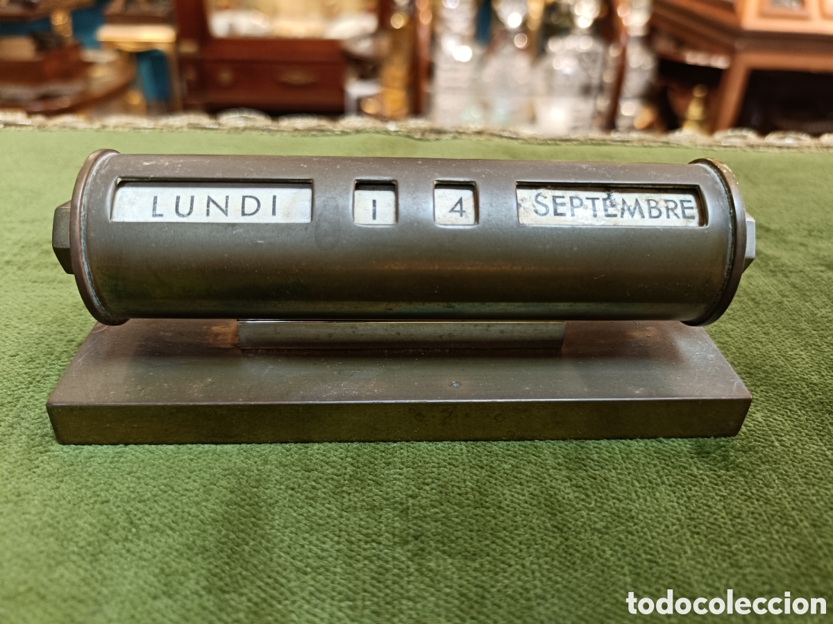 Escriban&iacute;a: ANTIGUO CALENDARIO PERPETUO MANUAL DE SOBREMESA DESPACHO . EN FRANC&Eacute;S