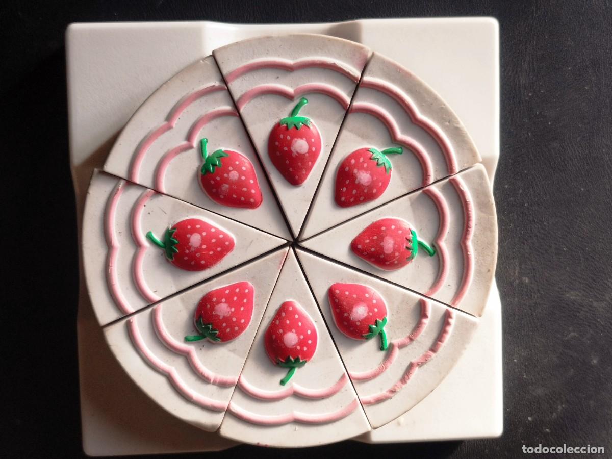 Escriban&iacute;a: 8 Sacapuntas Vintage A&ntilde;os 80 - Porci&oacute;n de Tarta de Fresa. EGB
