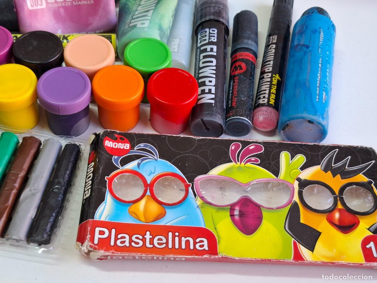 Escriban&iacute;a: LOTE DE PINTURAS, TEMPERAS Y PLASTILINA - Foto 7