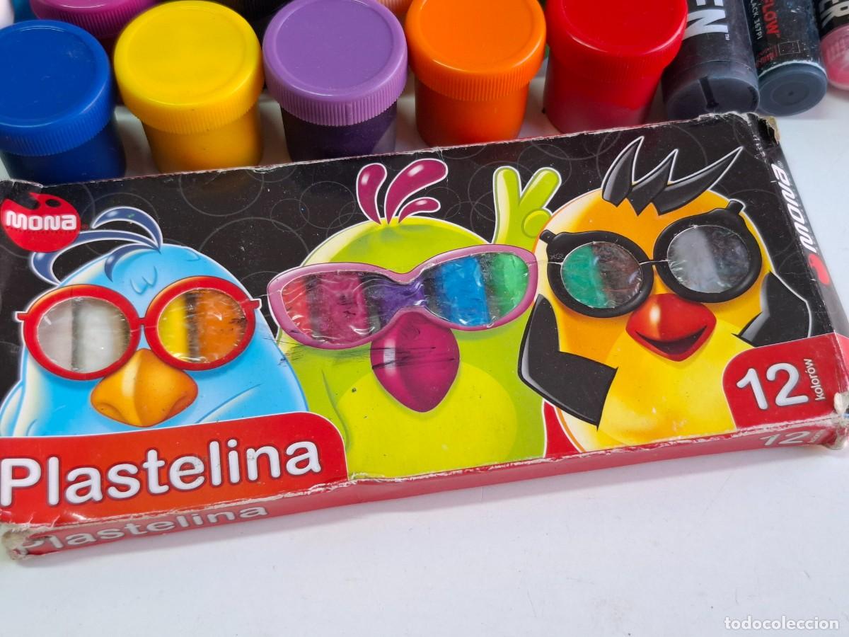 Escriban&iacute;a: LOTE DE PINTURAS, TEMPERAS Y PLASTILINA - Foto 9