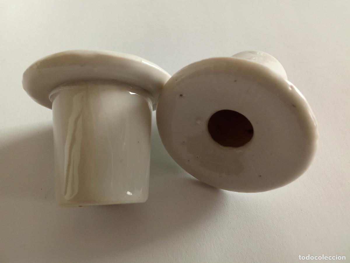 Escriban&iacute;a: Antiguos tinteros de pupitre en porcelana - Foto 6