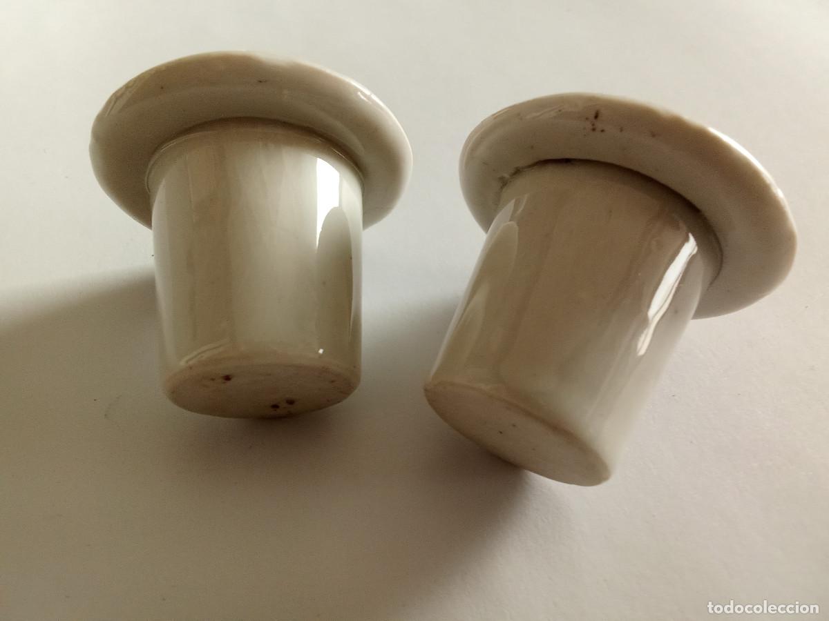 Escriban&iacute;a: Antiguos tinteros de pupitre en porcelana - Foto 7