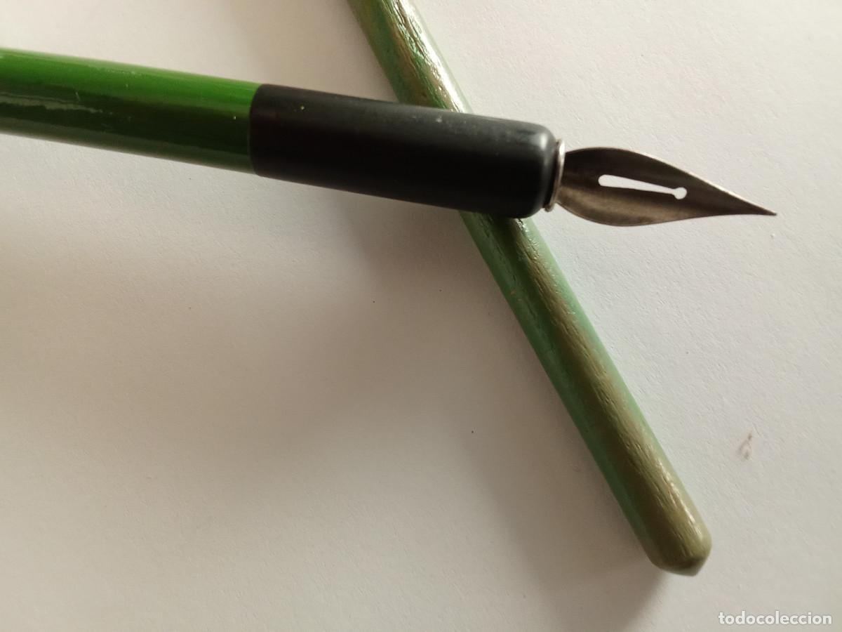 Escriban&iacute;a: Dos palilleros de madera con plumillas - Foto 5