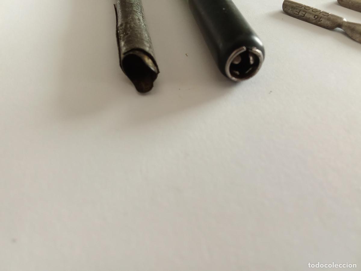 Escriban&iacute;a: Dos palilleros de madera con plumillas - Foto 7