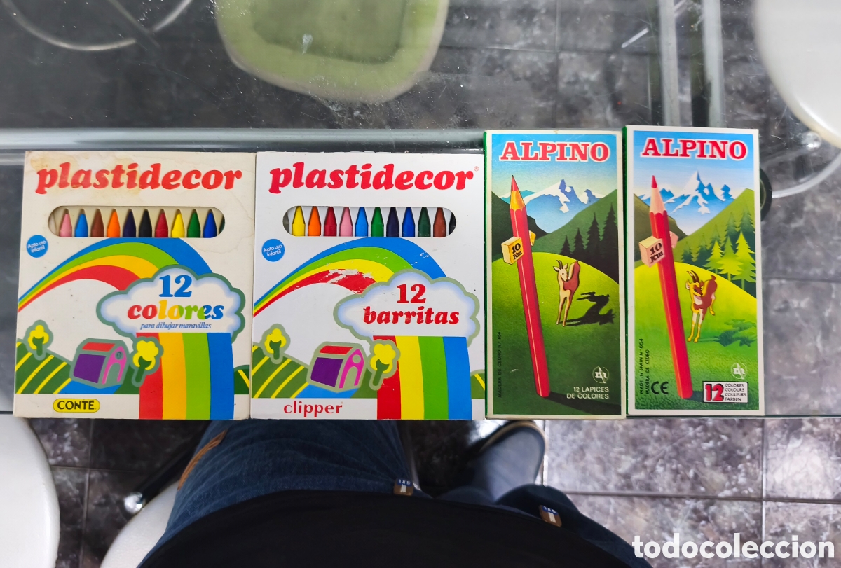Escriban&iacute;a: Ceras de plastidecor y l&aacute;pices de colores Alpino