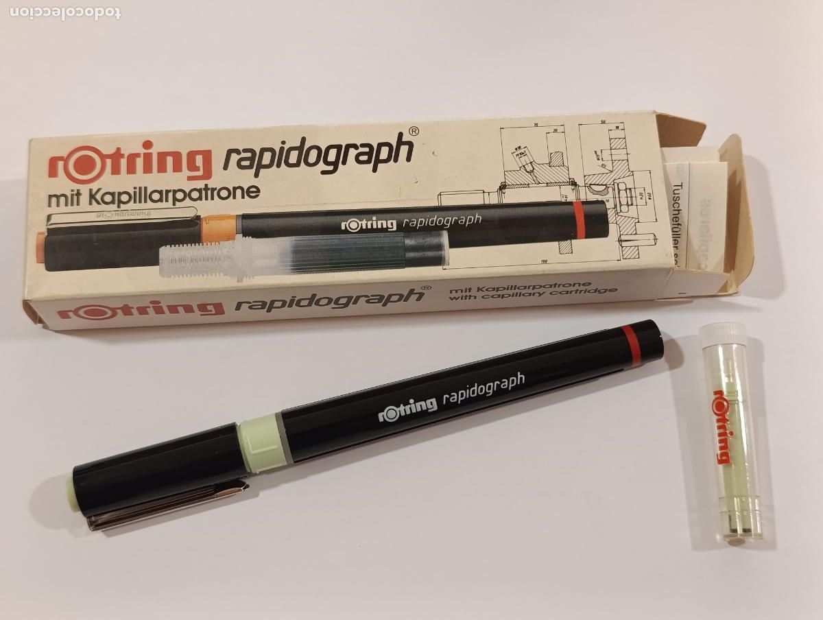 Escriban&iacute;a: ROTRING RAPIDOGRAPH CON CARGA CAPILAR. 0,8MM. DE TIENDA