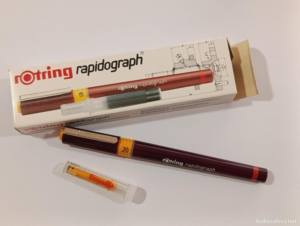 Escriban&iacute;a: ROTRING RAPIDOGRAPH CON CARGA CAPILAR. 0,20MM. DE TIENDA