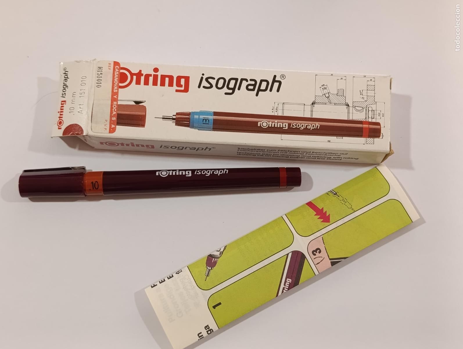 Escriban&iacute;a: ROTRING ISOGRAPH CON CARGA CAPILAR. 0,10MM. DE TIENDA