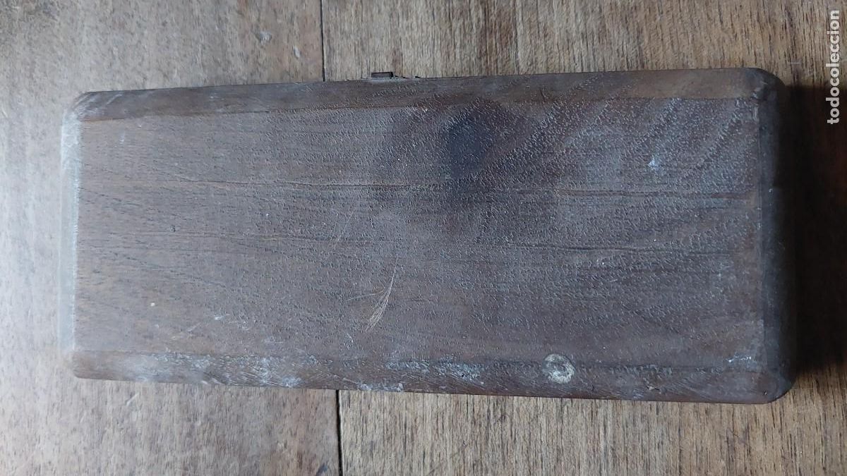 Escriban&iacute;a: Antiguo juego de compas en madera y hierro - Foto 2