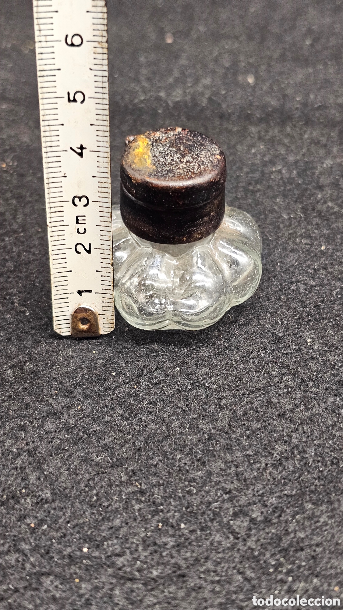 Escriban&iacute;a: Antiguo tintero de cristal - Foto 5