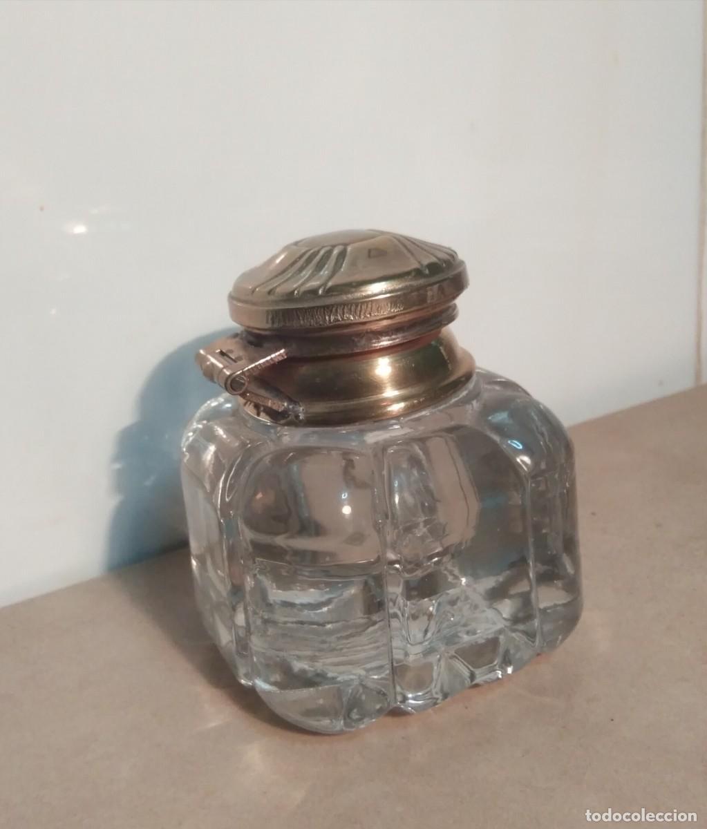 Escriban&iacute;a: Antiguo tintero en cristal de roca - Foto 1