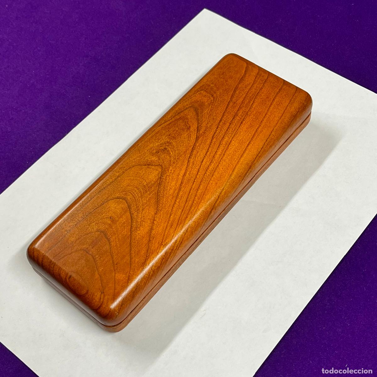 Escriban&iacute;a: CAJA DE MADERA VACIA DE PLUMA PARKER DUOFOLD. - Foto 3
