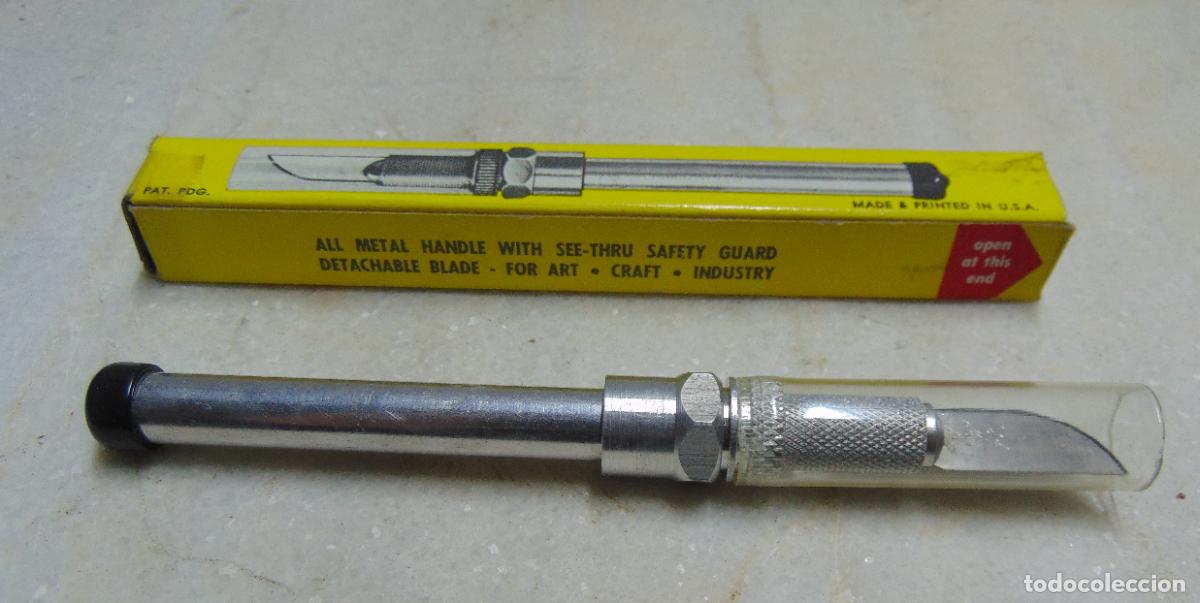 Escriban&iacute;a: CUTER TIPO BISTURI DE ALUMINIO PARA MANUALIDADES X-ACTO, NUEVO