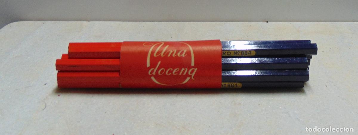 Escriban&iacute;a: LOTE DE DOCENA DE LAPICES DE DOBLE COLOR DE HISPANIA, NUEVO DE TIENDA