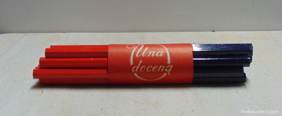 Escriban&iacute;a: LOTE DE DOCENA DE LAPICES DE DOBLE COLOR DE HISPANIA, NUEVO DE TIENDA