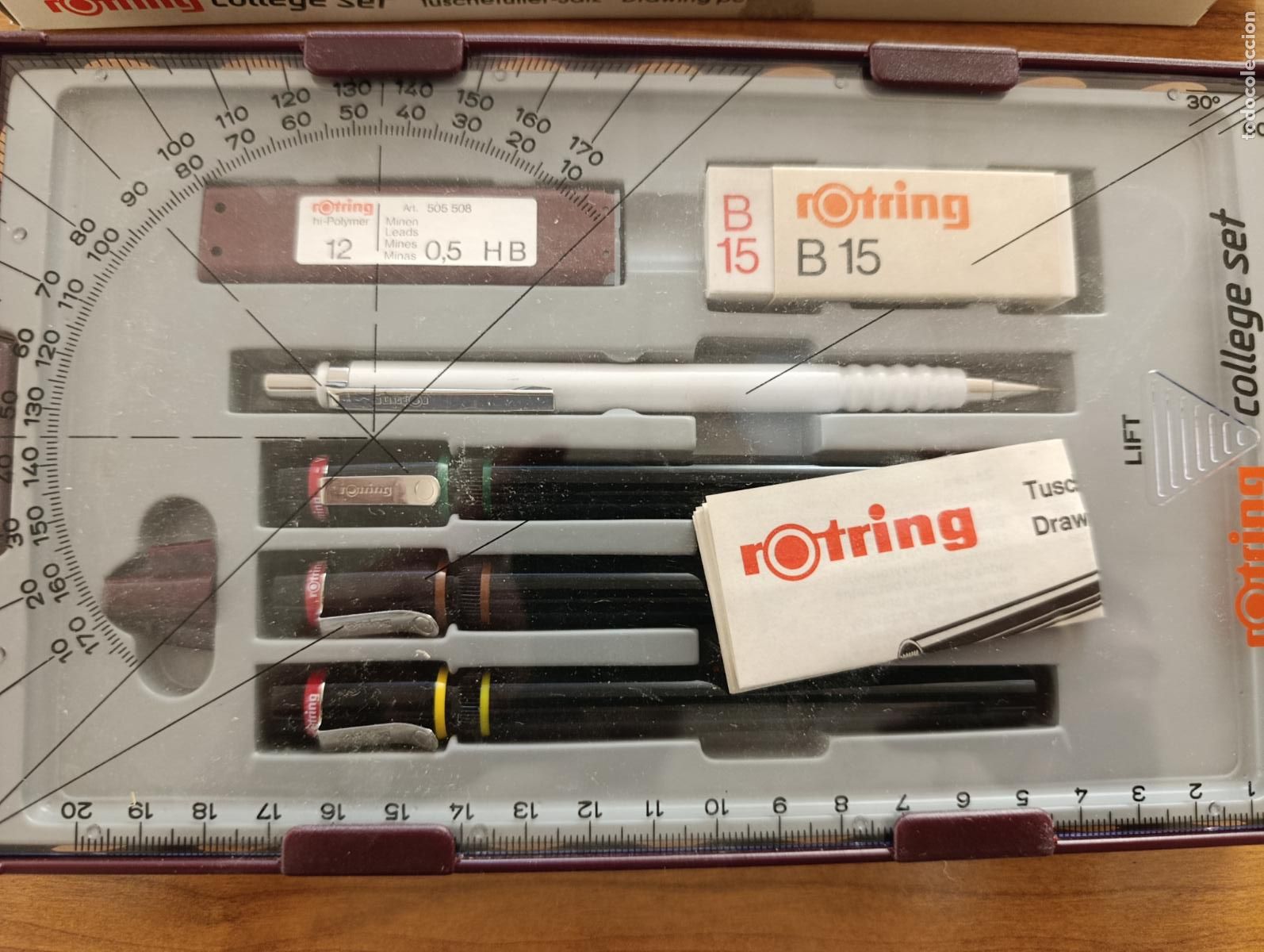 Escriban&iacute;a: SET ESCOLAR ROTRING. COLLEGE SET. COMPLETO. DE TIENDA