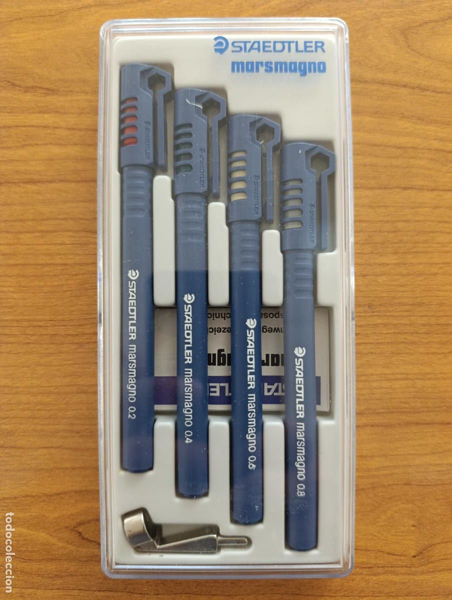 Escriban&iacute;a: SET STAEDTLER MARSMAGNO. 4 UNIDADES DE DIFERENTES MEDIDAS. COMPLETO. DE TIENDA