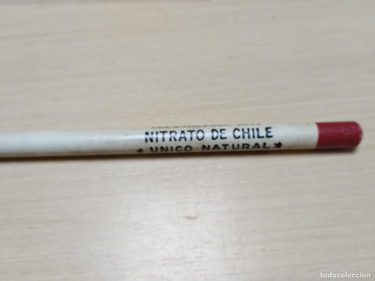 Writing Items: BZB 13 LAPICERO DE MADERA. PUNTA GRUESA . PUBLICIDAD. NITRATO DE CHILE. MUY POCO USADO