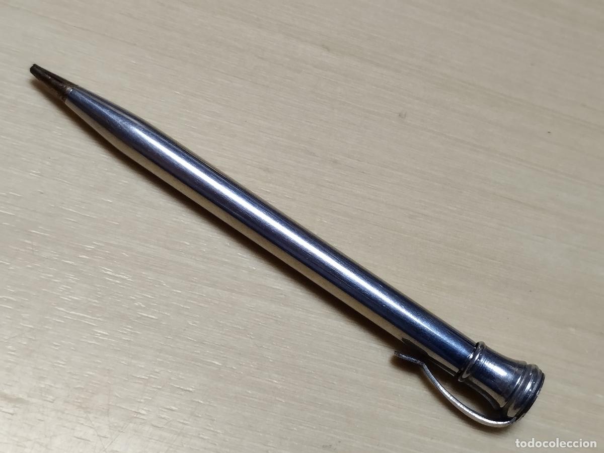 Writing Items: BZB 05 ANTIGUO LAPICERO METALICO DE MINAS. SIN MARCA. APROX. 10 CM. BUENA CONSERVACION.