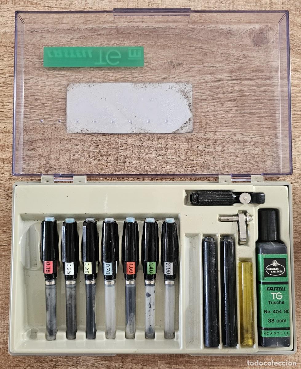Escriban&iacute;a: Faber-Castell Castell TG - Lote de 7 estilografos - Juego Estuche dibujo t&eacute;cnico