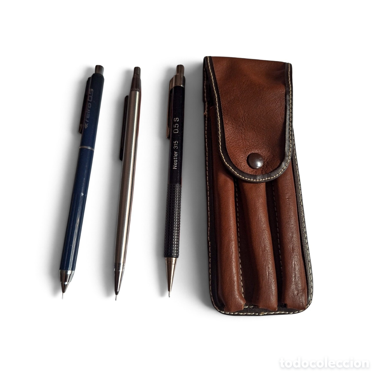 Escriban&iacute;a: Lote 3 Portaminas vintage y funda