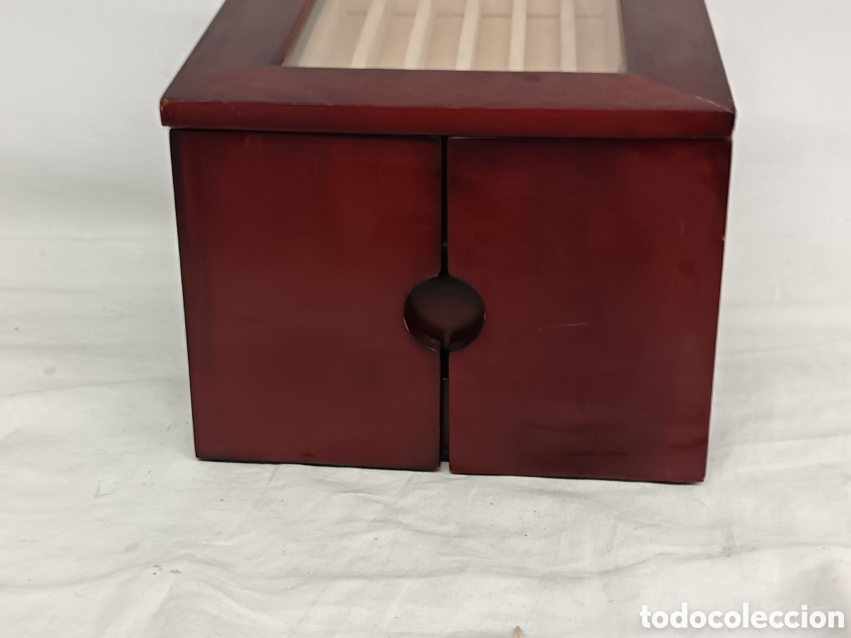 Escriban&iacute;a: EXPOSITOR , ARMARITO , PLUMIER, PARA PLUMAS, MADERA . - Foto 3
