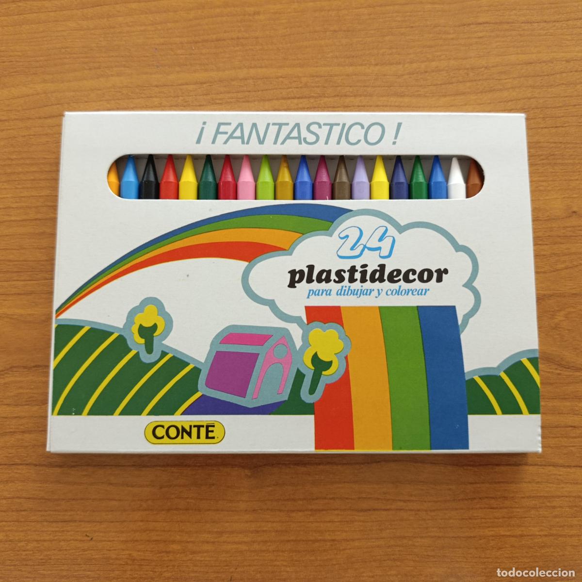 Scrivania: CAJA 24 PLASTIDECOR PARA DIBUJAR Y COLOREAR. CONTE. PROCEDE DE TIENDA