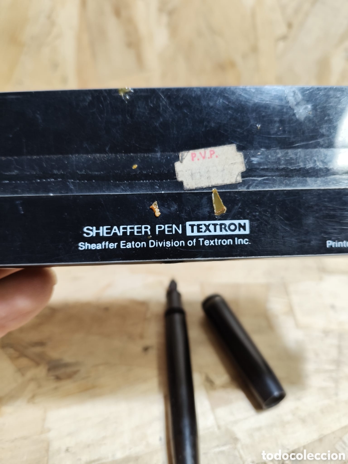 Escriban&iacute;a: Pluma estilogr&aacute;fica Sheaffer con plum&iacute;n de oro. - Foto 5