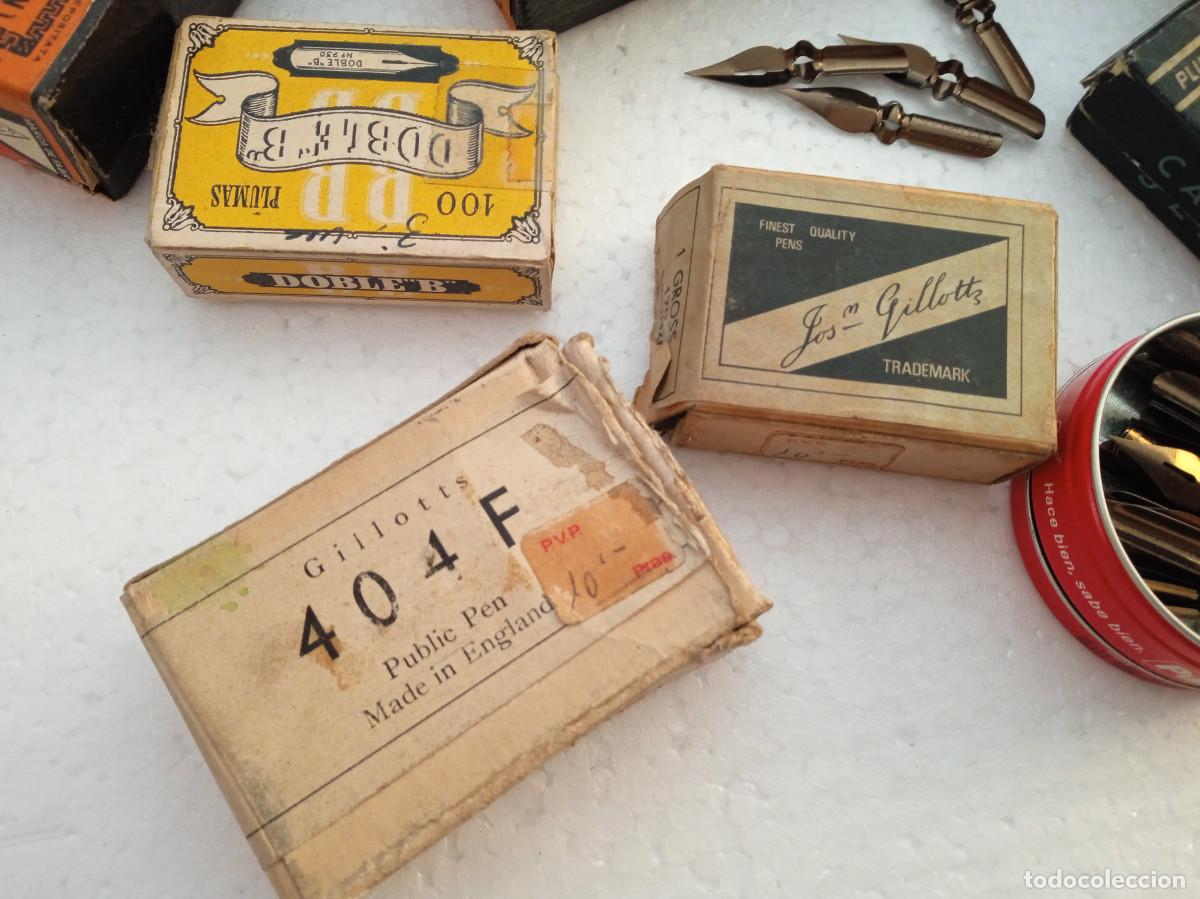 Escriban&iacute;a: lote de cajas de plumillas diversas - Foto 2