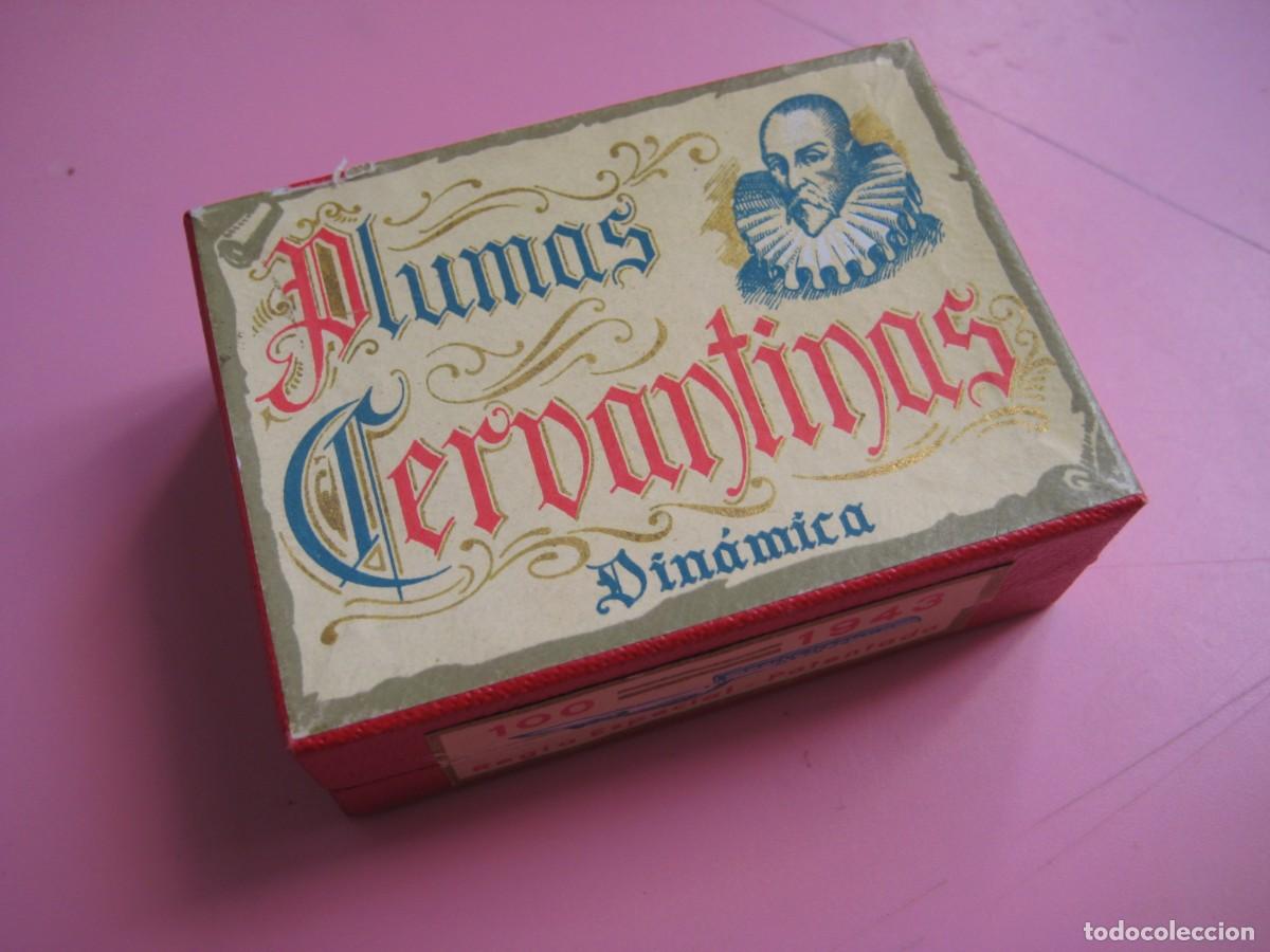 Escriban&iacute;a: CAJA 100 PLUMILLAS CERVANTINA CURVA N&ordm; 1943 PRECINTADA