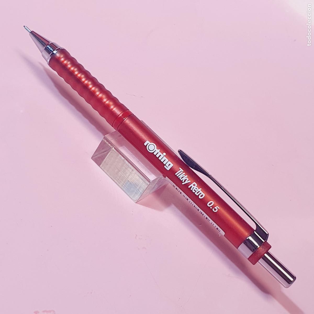 Escriban&iacute;a: PORTAMINAS-ROTRING TIKKY RETRO 0,5 MM-ROJO-VER FOTOGRAF&Iacute;AS.