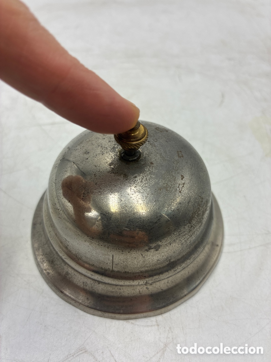 Escriban&iacute;a: Timbre de sobremesa cromado. - Foto 4