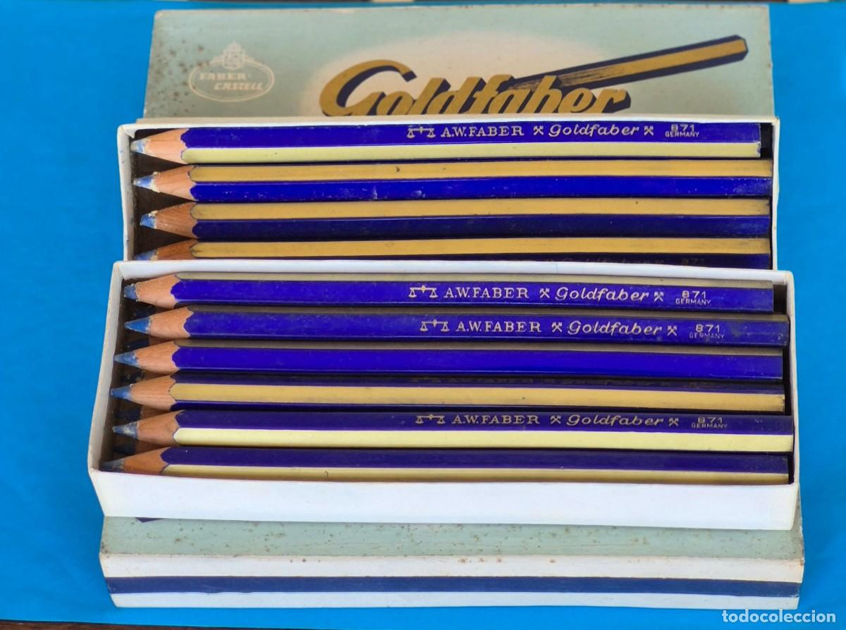 Escriban&iacute;a: FABER CASTELL&ndash; GOLDFABER n&ordm; 871 &ndash; Germany - lote 2 cajas de 12 l&aacute;pices estuche cart&oacute;n nuevos