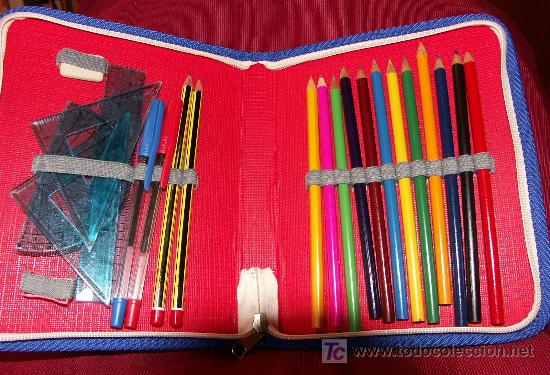 Estilogr&aacute;ficas antiguas, bol&iacute;grafos y plumas: Estuche plumier.**nuevo** - Foto 2