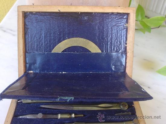 Estilogr&aacute;ficas antiguas, bol&iacute;grafos y plumas: CONJUNTO DE COMPASES MUY ANTIGUOS. - Foto 5