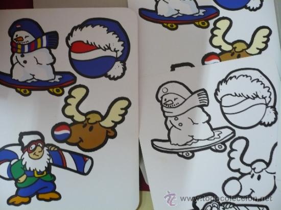 Estilogr&aacute;ficas antiguas, bol&iacute;grafos y plumas: COLOREA LA NAVIDAD CON PEPSI TDK647 - Foto 2