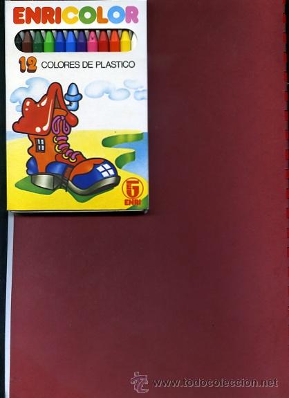 Estilogr&aacute;ficas antiguas, bol&iacute;grafos y plumas: 01136 12 COLORES DE ceras ENRICOLOR EN CAJA SIN USAR