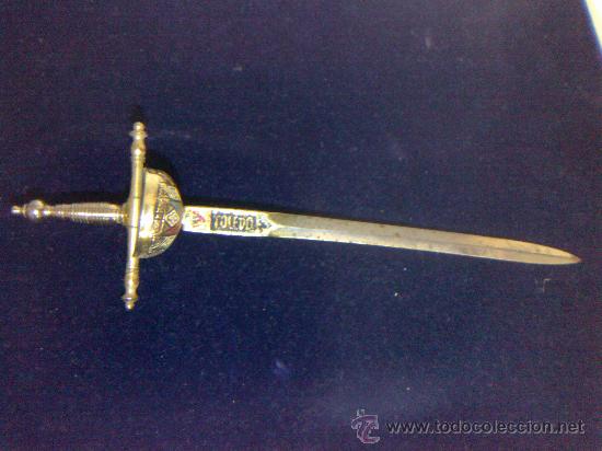Estilogr&aacute;ficas antiguas, bol&iacute;grafos y plumas: ESPADA ABRECARTAS TOLEDO - Foto 4