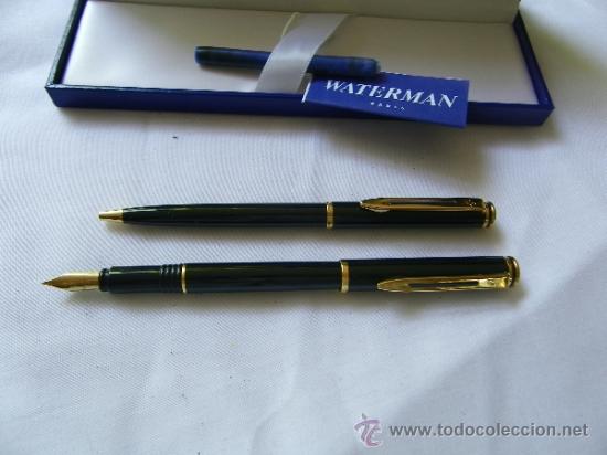 Estilogr&aacute;ficas antiguas, bol&iacute;grafos y plumas: ESTUCHE WATERMAN-PARIS - Foto 2