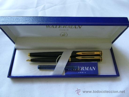 Estilogr&aacute;ficas antiguas, bol&iacute;grafos y plumas: ESTUCHE WATERMAN-PARIS - Foto 1