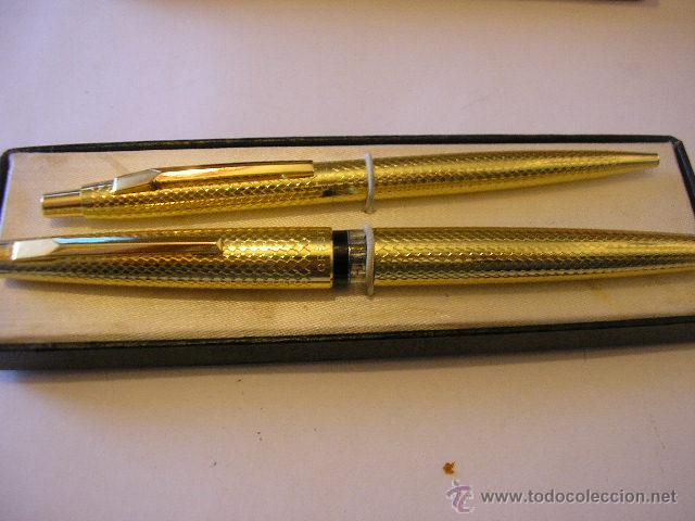 Estilogr&aacute;ficas antiguas, bol&iacute;grafos y plumas: CONJUNTO CREST DE LUXE - Foto 1