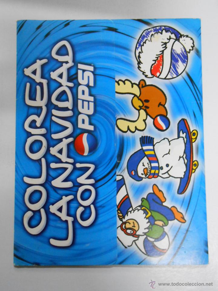 Estilogr&aacute;ficas antiguas, bol&iacute;grafos y plumas: COLOREA LA NAVIDAD CON PEPSI TDK647 - Foto 1