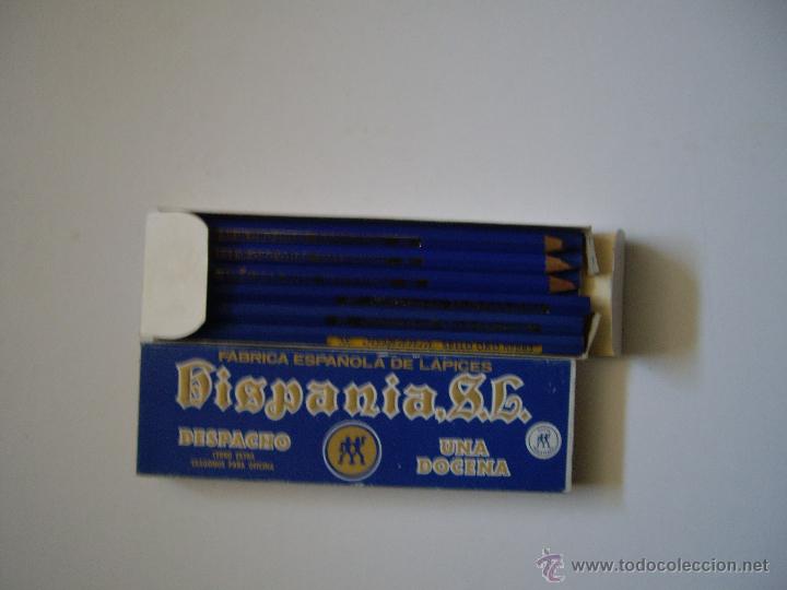 Estilogr&aacute;ficas antiguas, bol&iacute;grafos y plumas: CAJA LAPICEROS HISPANIA - Foto 1