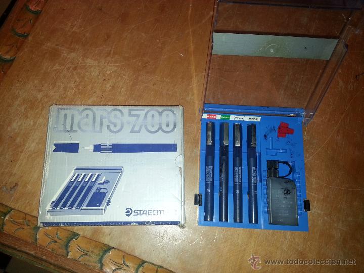 Estilogr&aacute;ficas antiguas, bol&iacute;grafos y plumas: CONJUNTO staedtler mars - 700, - Foto 6