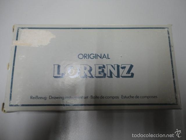 Estilogr&aacute;ficas antiguas, bol&iacute;grafos y plumas: conjunto compas y accesorios marca original lorenz - Foto 3