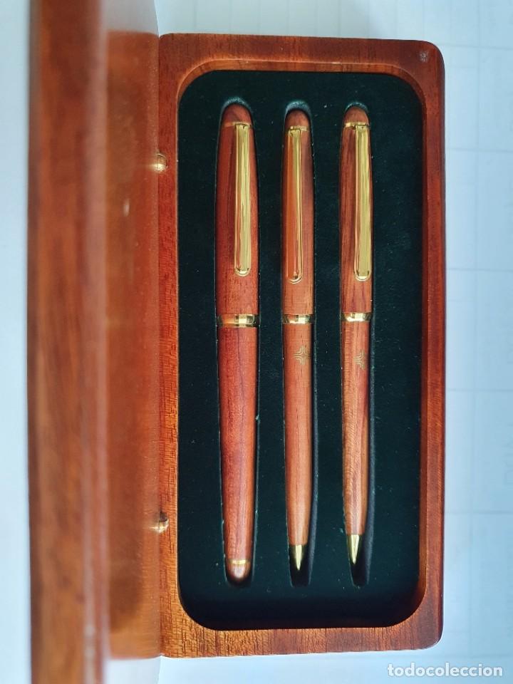 Estilogr&aacute;ficas antiguas, bol&iacute;grafos y plumas: BOL&Iacute;GRAFOS EN MADERA - Foto 1