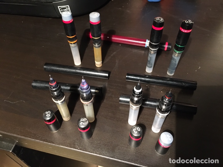 Estilogr&aacute;ficas antiguas, bol&iacute;grafos y plumas: set de rotring variant doble punta - Foto 2