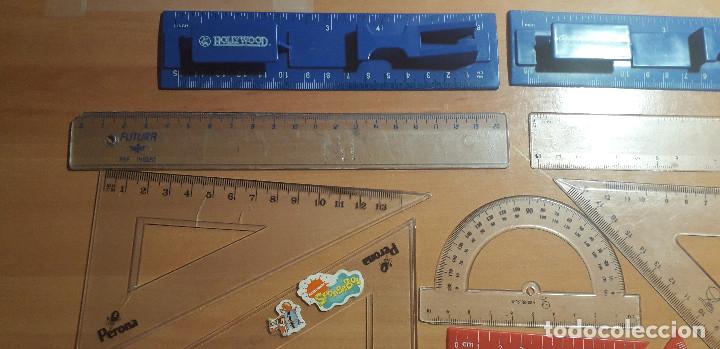 Estilogr&aacute;ficas antiguas, bol&iacute;grafos y plumas: 12-00065 PACK REGLAS VARIADAS - Foto 2