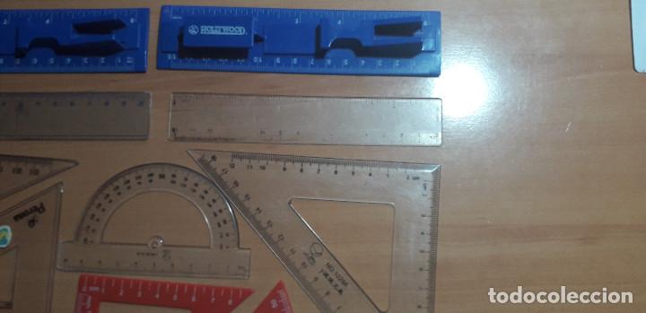 Estilogr&aacute;ficas antiguas, bol&iacute;grafos y plumas: 12-00065 PACK REGLAS VARIADAS - Foto 3
