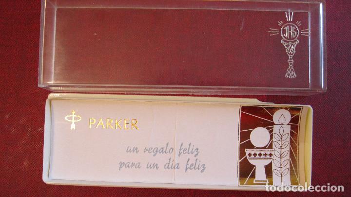 Estilogr&aacute;ficas antiguas, bol&iacute;grafos y plumas: PARKER: ESTUCHE VACIO DE PRIMERA COMUNION - Foto 2